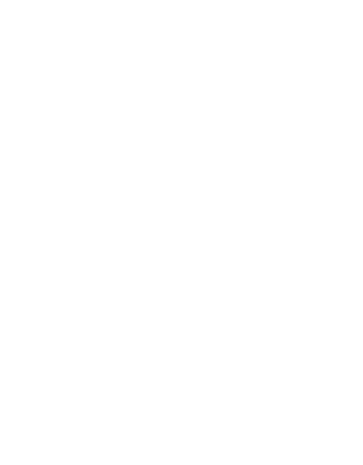 Dog Denim Jacket – If My Dog Doesn’t Like You - Indigo - Production artwork