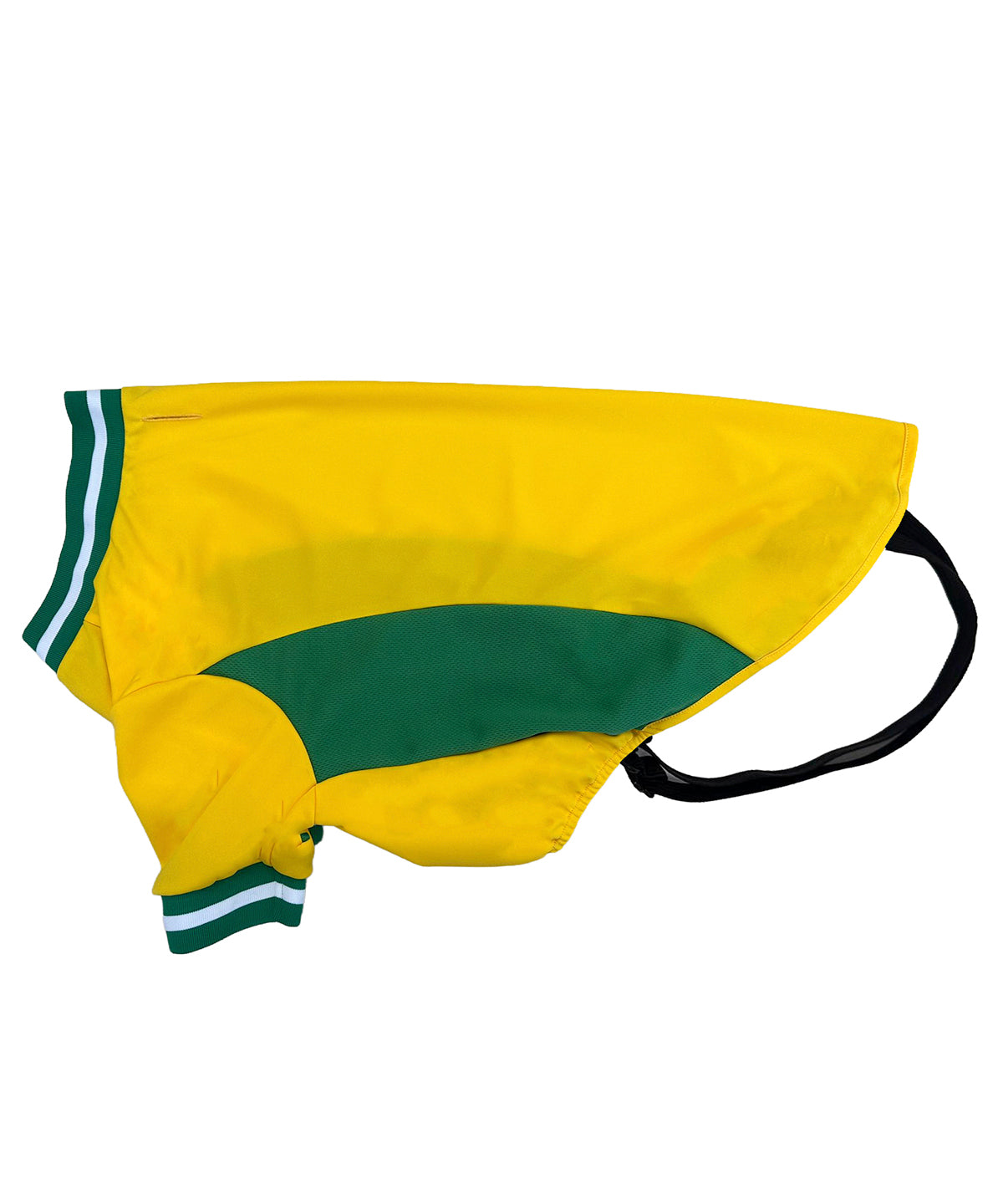 Lucky Pup Dog Football T-Shirt in Yellow/White/Green