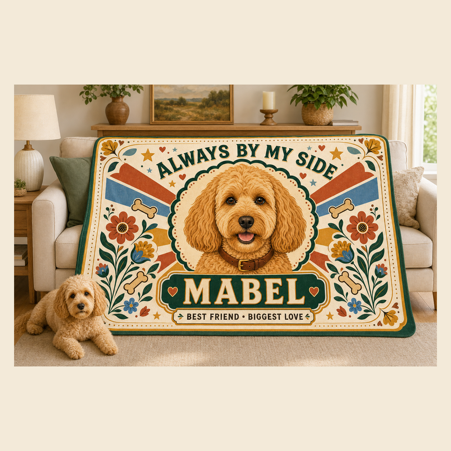 Personalised Dog Blanket – Always By My Side