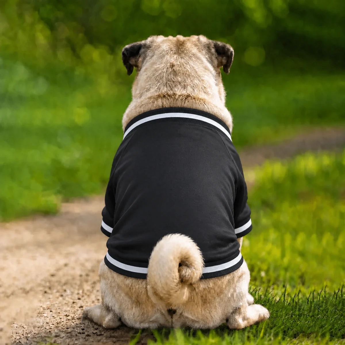 Personalised Dog Name Walking Club Varsity Jacket blank garment