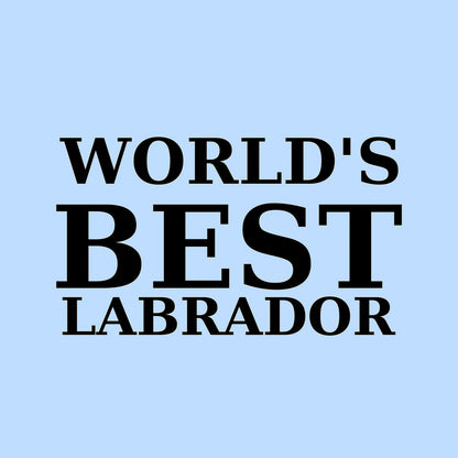 Personalised Worlds Best Dog Cushion - Light Blue - Finished artwork