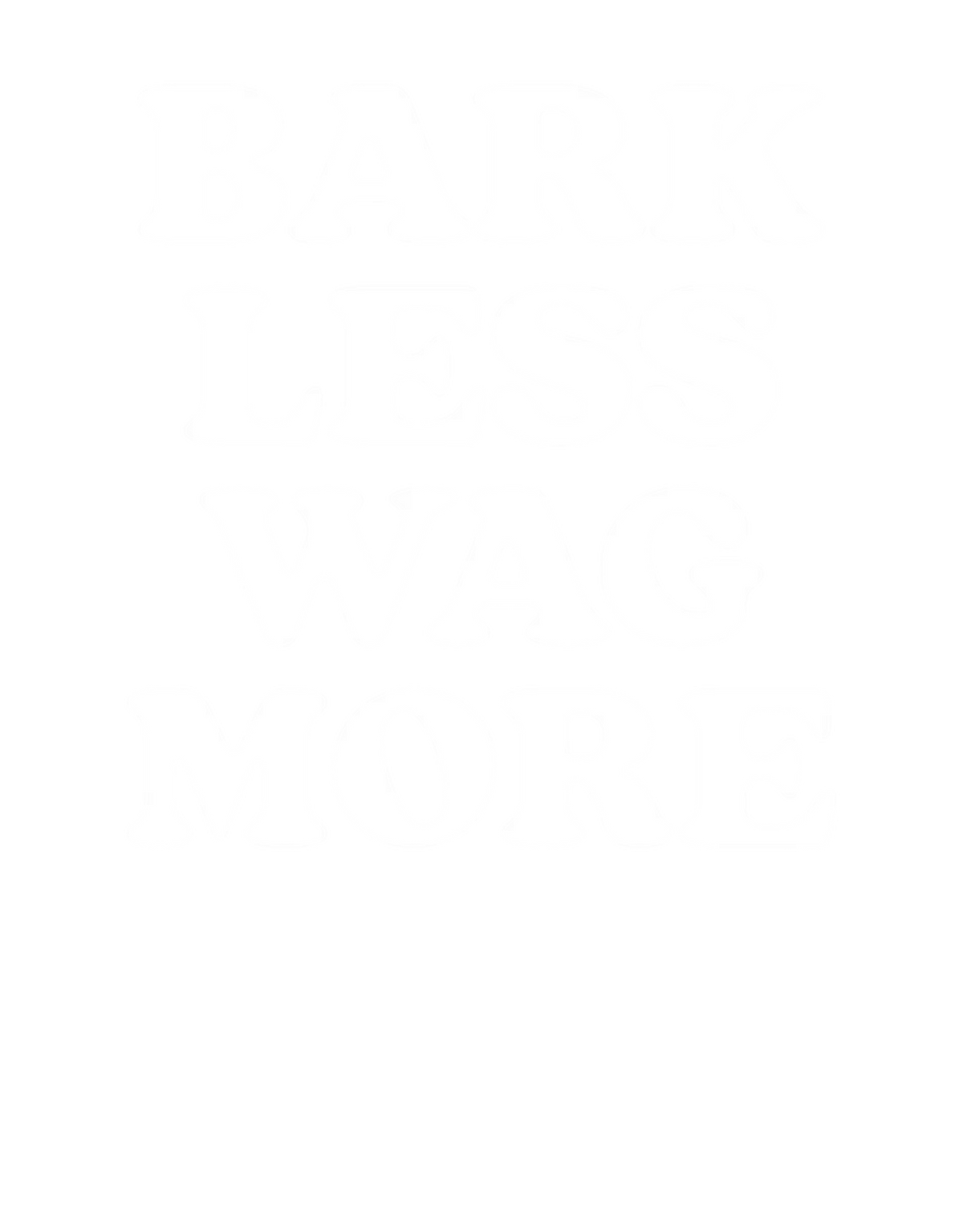 Dog Hoodie – Bark Less Wag More - Navy - Production artwork