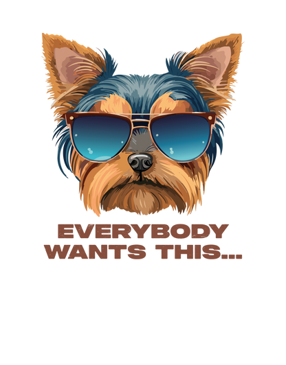 Dog Hoodie – Everybody Wants This - Grey - Production artwork