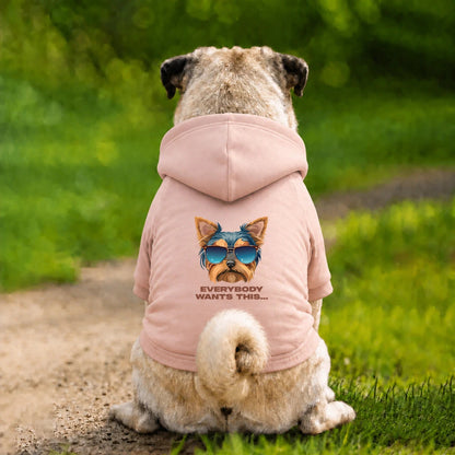Dog Hoodie – Everybody Wants This - Pink - Garment preview
