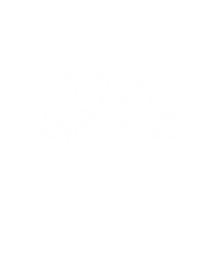 Dog Varsity Jacket – Fetch Happens - Black - Production artwork