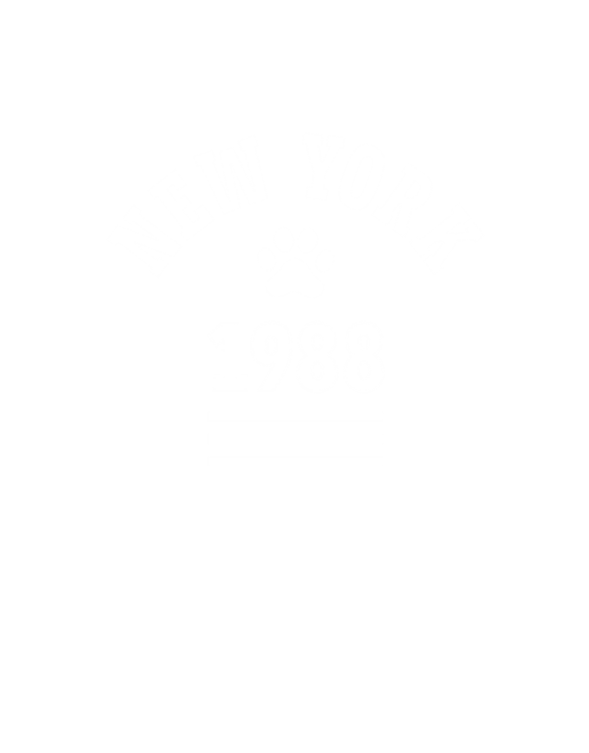 Dog Varsity Jacket – New York - Navy - Production artwork