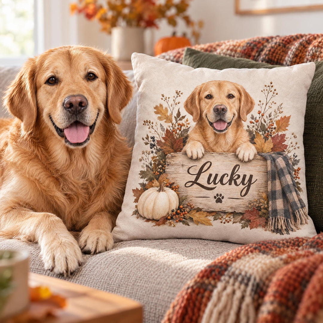 Cosy Autumn Dog Cushion – Facebook ad creative 2d436ffb-1e45-4a17-85ac-e39b20a01c5e