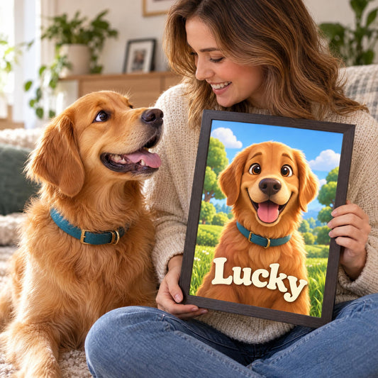 Personalised Movie Dog - Framed Print – Facebook ad creative 55b97e22-954c-415f-8010-4546b4f2ab20