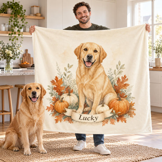 Autumn Pumpkin AI Dog Blanket – Facebook ad creative 6b0ae6b2-30f6-4124-8006-87223b27724a