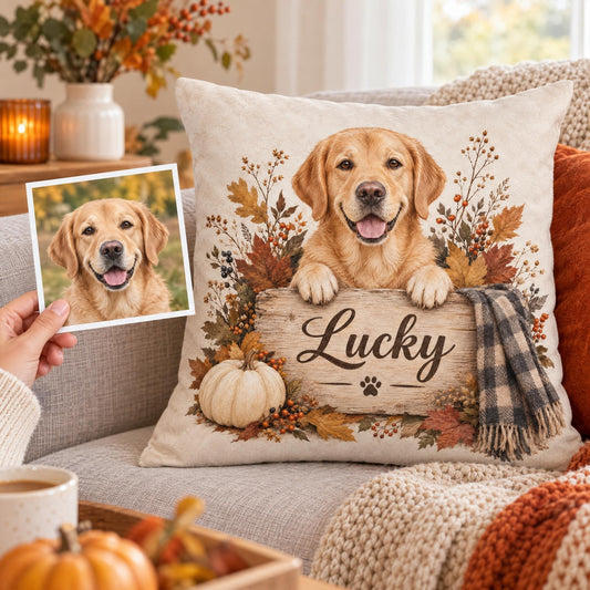 Cosy Autumn Dog Cushion – Facebook ad creative eed3630c-f62c-49bf-82b6-bf50b9c267dd