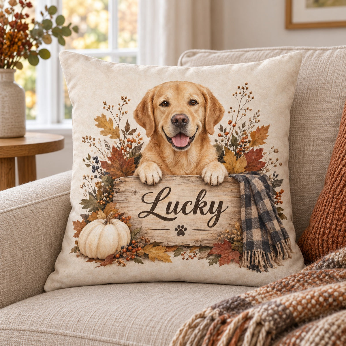 Cosy Autumn Dog Cushion – Lifestyle hero 20261013 16589861454169