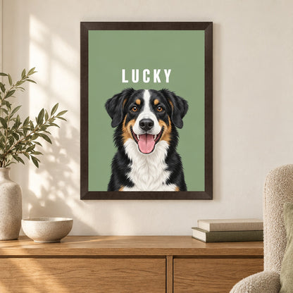 Personalised Dog Pawtrait Studio - Framed Print – Lifestyle hero 20261013 16603488584025