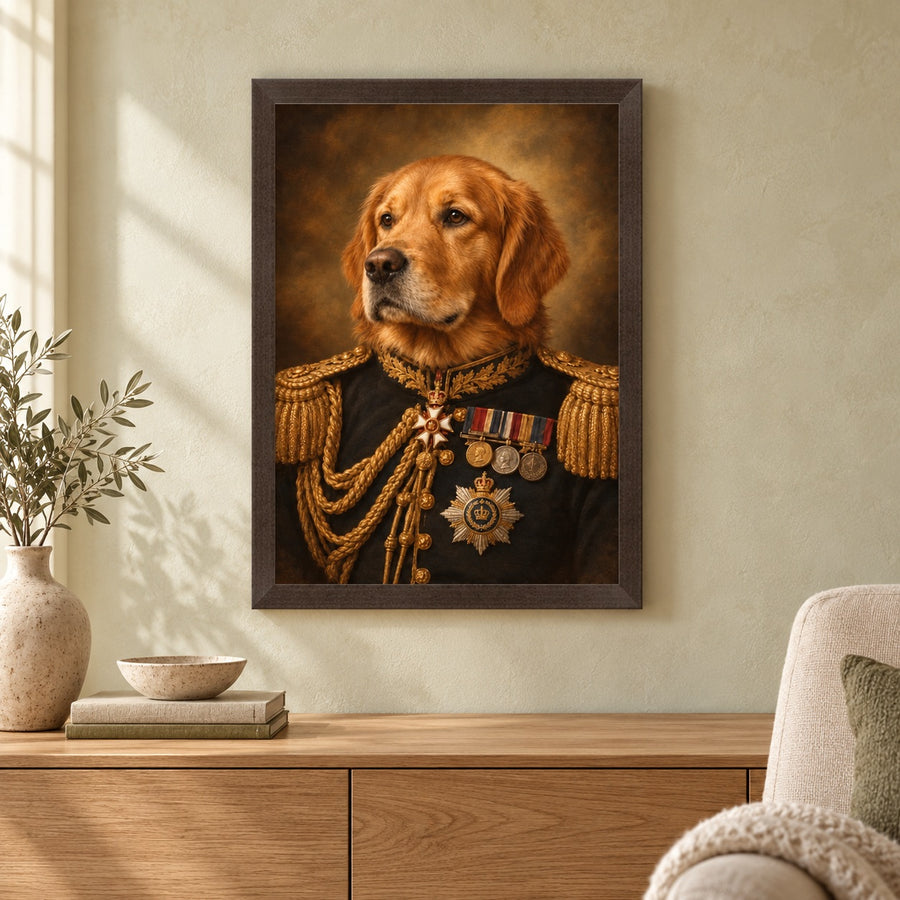Personalised Dog The General - Framed Print – Lifestyle hero 20261013 16603492024665