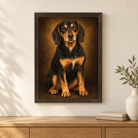 Personalised Dog Classic Portrait - Framed Print – Lifestyle hero 20261013 16603600027993