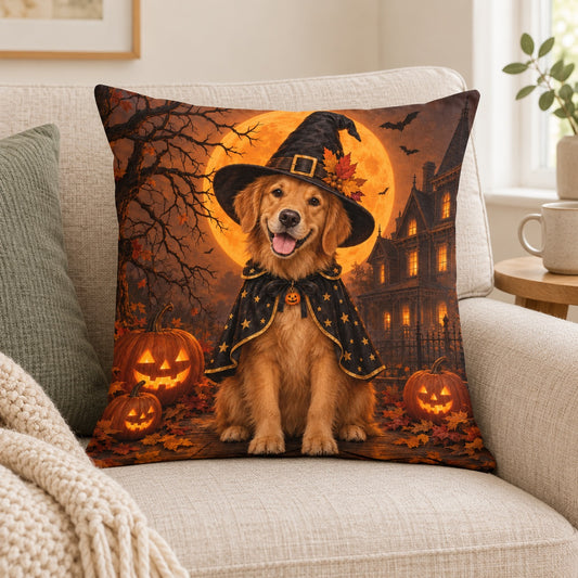 Personalised Halloween Dog Cushion – Lifestyle hero 20261013 16663662068057