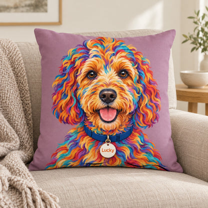 Personalised Pop Art Dog - Cushion – Lifestyle hero 20261013 16664687509849