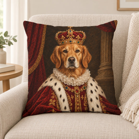 Personalised The King Dog - Cushion – Lifestyle hero 20261013 16665775636825