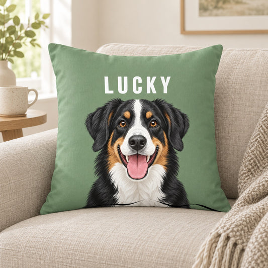 Personalised Dog Pawtrait Studio - Cushion – Lifestyle hero 20261013 16665775833433