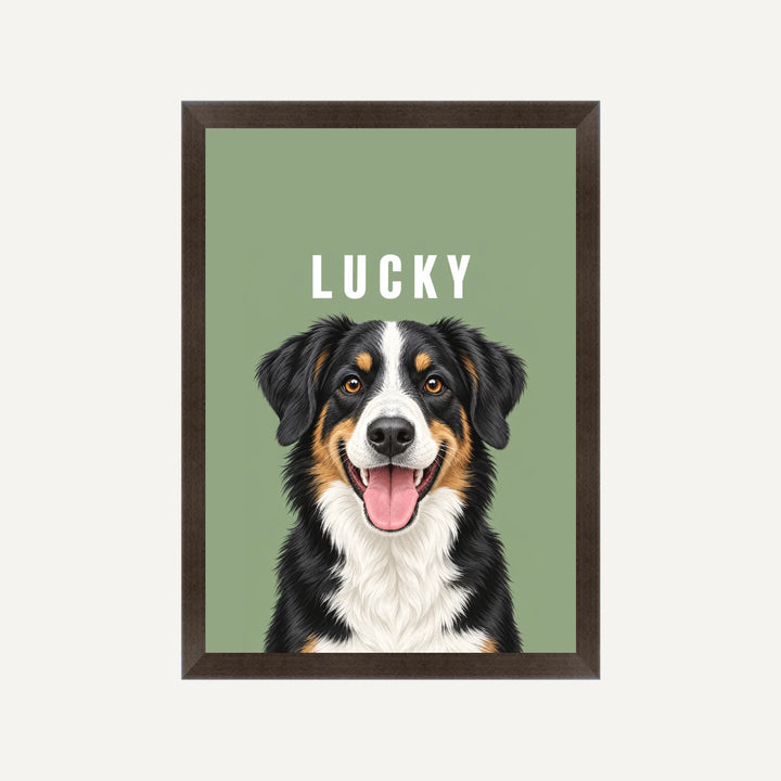 Personalised Dog Pawtrait Studio - Framed Print