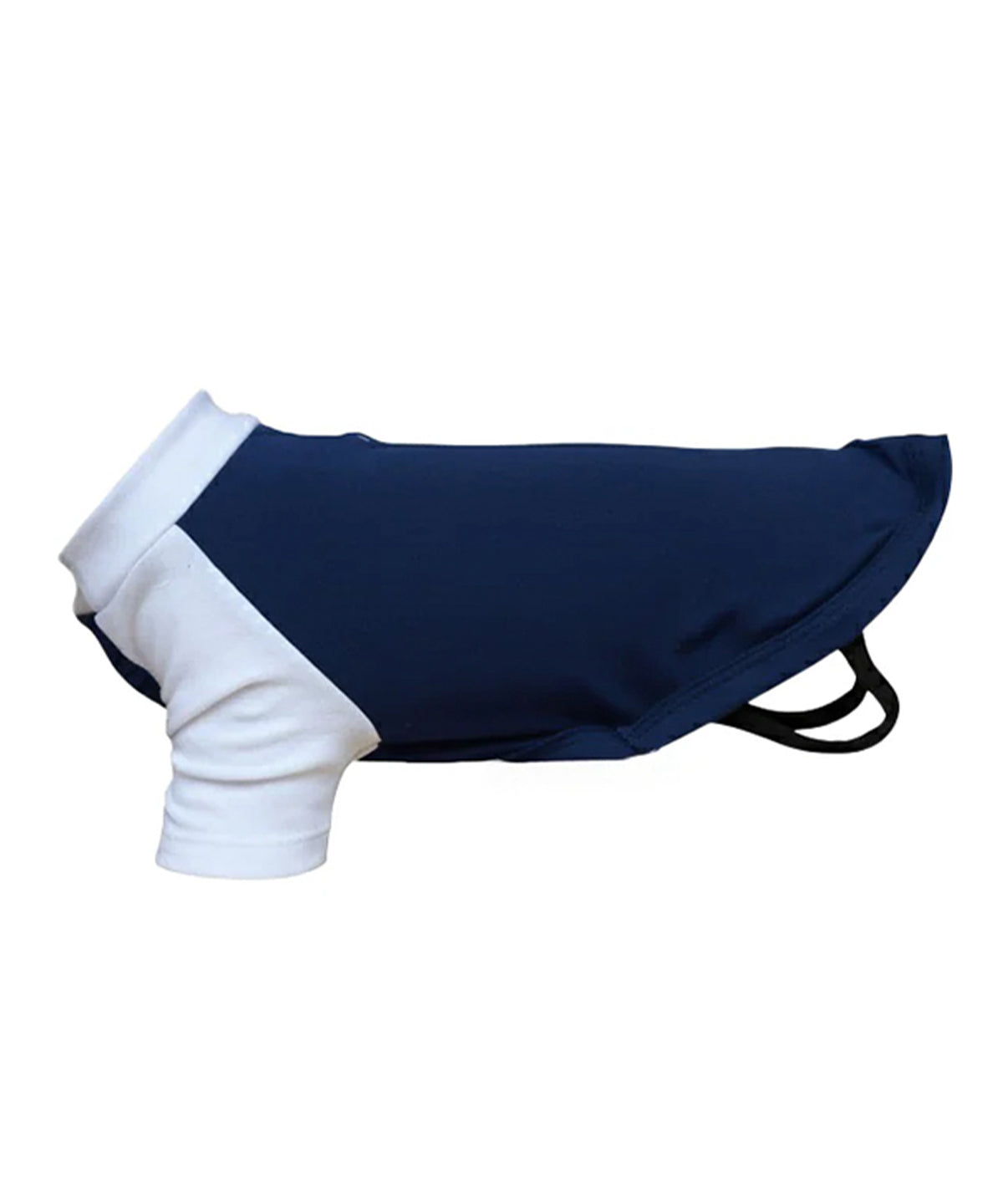 Navy and white raglan dog T shirt with sporty everyday fit