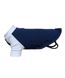 Lucky Pup Raglan Dog T-Shirt in Navy/White — Lucky Pup dog clothing launch range