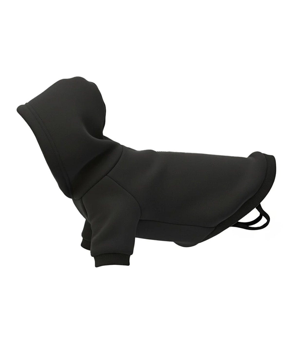 Black dog hoodie for cosy UK walks by Lucky Pup