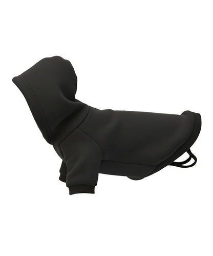 Black dog hoodie for cosy UK walks by Lucky Pup