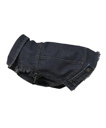 Lucky Pup Dog Denim Jacket in Black — Lucky Pup dog clothing launch range