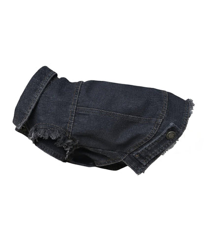 Black denim dog coat and jacket for casual dogwear