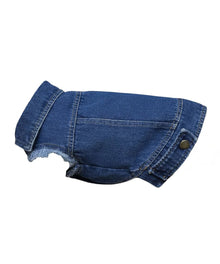 Lucky Pup Dog Denim Jacket in Indigo — Lucky Pup dog clothing launch range