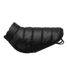 Lucky Pup Dog Puffer Jacket in Black — Lucky Pup dog clothing launch range