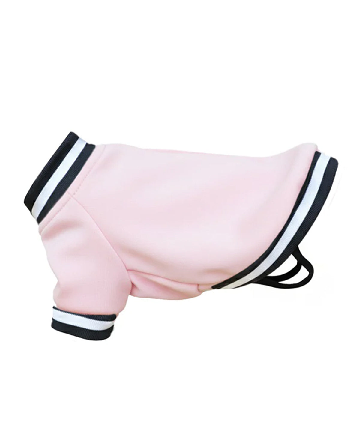 Pink dog varsity jacket for bright everyday dogwear